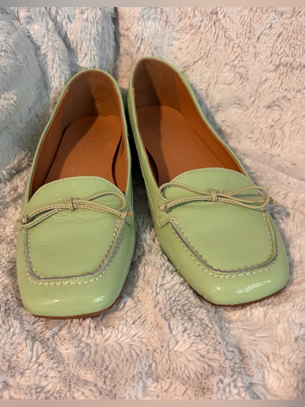 Luca Ferri Mint Green Loafers - Size 8